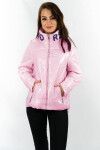 Krátká růžová prošívaná dámská bunda se stojáčkem model 16146853 růžová S'WEST