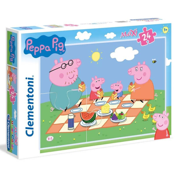 Puzzle Maxi Prasátko Peppa 24 dílků - Clementoni