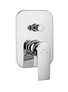 NOVASERVIS - Sprchová podomítková baterie ALGEO SQUARE chrom BAQ7P