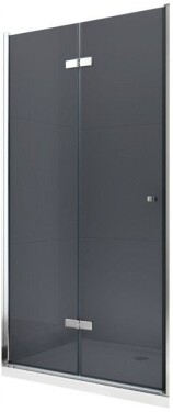 MEXEN - Lima sprchové dveře zalamovací 70, grafit, chrom se stěnovým profilem 856-070-000-01-40
