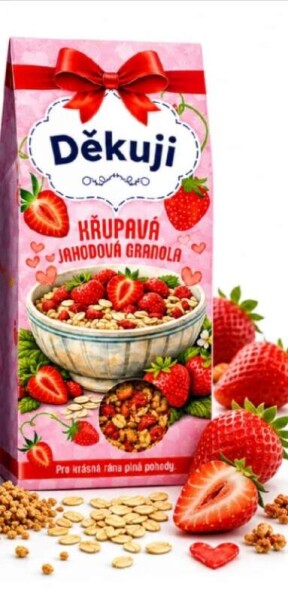 Děkuji Křupavá jahodová granola 40g
