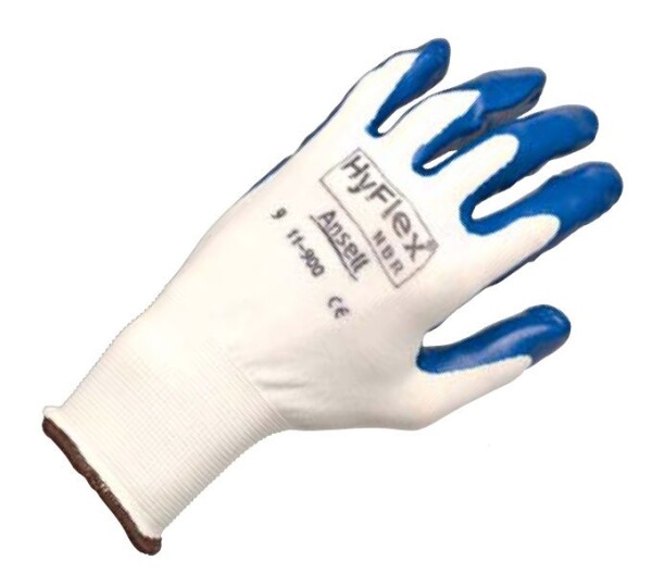 Pracovní rukavice Ansell HyFlex® NBR 11-900 - výborná obratnost a dobrý hmat v rukavicích odpuzujících olej Velikost rukavic: 8 C35561