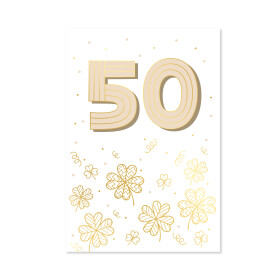 Přání k narozeninám - Zlatá ražba 50 let - Albi