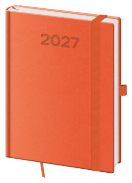 Diář 2027 denní B6 Print Pop - oranžová