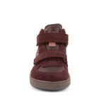 Dívčí celoroční kožené kotníkové barefoot boty LOOP HIGH-TOPS DARK BORDEAUX Froddo G2110157-4 - 31