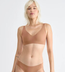 Dámská podprsenka ZERO Feel 2.0 Soft bra - BROWN - sv. hnědá 00CM - SLOGGI BROWN L2