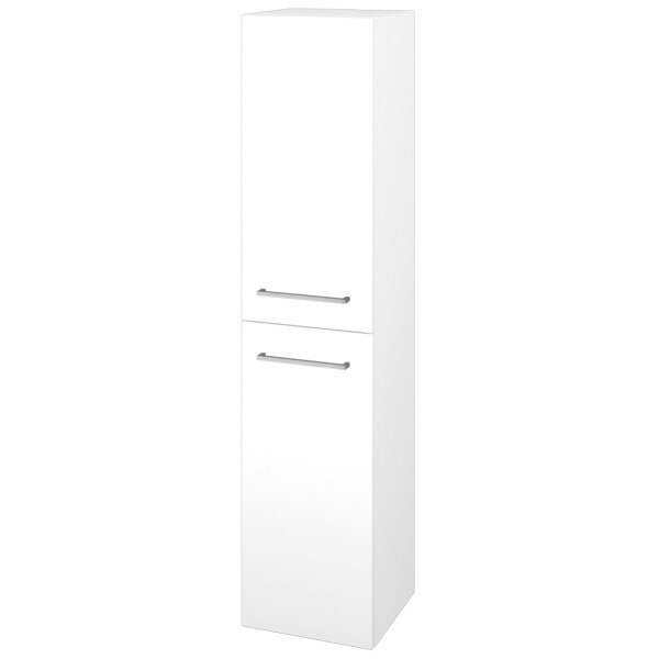 Dřevojas - Vysoká skříň s košem na prádlo DOS SVD2K 35 - N01 Bílá lesk / Úchytka T04 / N01 Bílá lesk / Pravé 210885EP