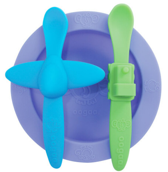 Sada nádobí Oogaa fialová s modrou - Oogaa