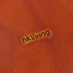 HK living Kameninová dóza s víkem 70's Sunshine 1 l, oranžová barva, keramika