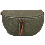 Trendy dámská textilní ledvinka Ayana, tmavě zelená