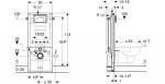 GEBERIT - Duofix Předstěnová instalace pro závěsné WC, výška 112 cm 440.355.00.2