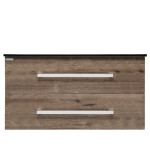 Koupelnová skříňka s umyvadlem SAT Cube Way 100x53x46 cm dub wellington mat CUBE461002DWMODC CUBE461002DWMODC