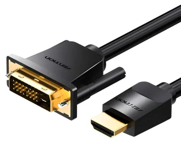 Vention ABFBI černá / Kabel HDMI-DVI / 24+1 pin / 3 m / 4K 60Hz / 1080p 60Hz (ABFBI)