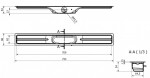 I-Drain - Linear 54 Nerezový sprchový žlab, délka 70 cm, s hydroizolací ID4M07001X1