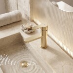 REA - Umyvadlová baterie Arcos Brush Gold REA-B6965