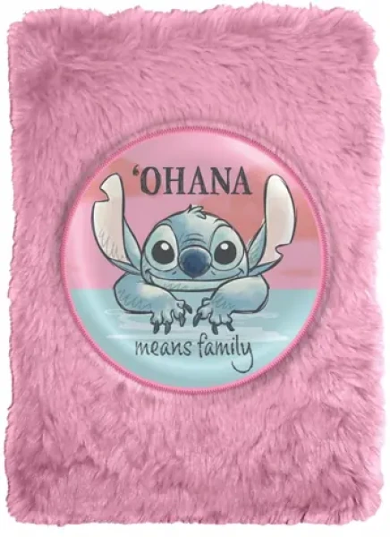 Plyšový zápisník Stitch / Deník / plyšový obal / licenční design Disney (ST00034)