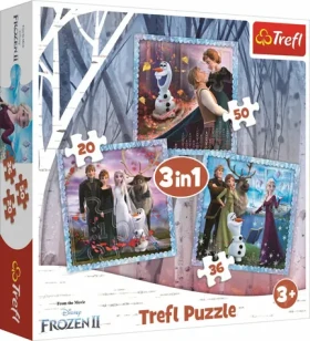 Trefl - Puzzle -Ledové království 2: Kouzelný příběh 3v1