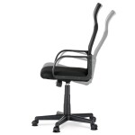 Kancelářská židle, houpací mechanismus, černá síťovina, KA-L601 BK