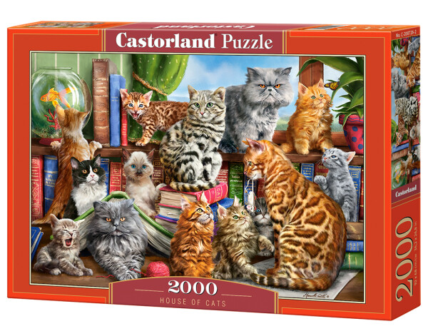 Castorland Puzzle Kočičí dům 2000 dílkú