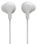 Hama Popply bílá / Sluchátka do uší s mikrofonem / 1,2 m / 3,5 mm