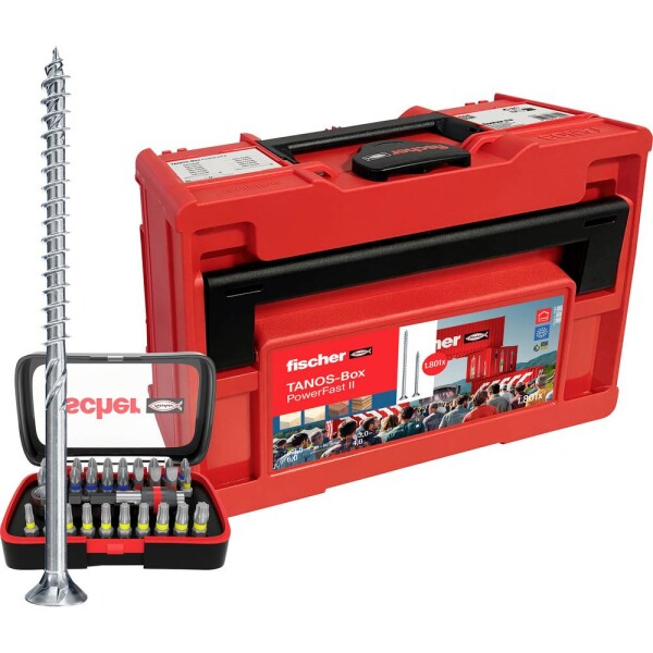 Fischer 574617 Tanos-Box PowerFast II Tanos-Box M173 šrouby do dřevotřísky 1081 ks