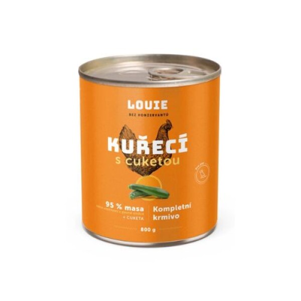 Louie konzerva Kuřecí s cuketou Hmotnost: 800g