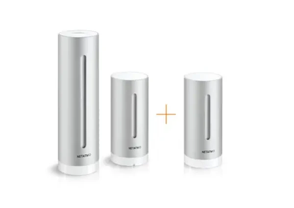 Netatmo Urban stříbrná / Inteligentní meteostanice + Interiérový modul (NT00010)