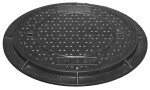 MIDAS Poklop A15 do1,5t DN 600 kruh, kompozit h=40mm, uzam. 2x šroub,ID650/OD780mm p1847