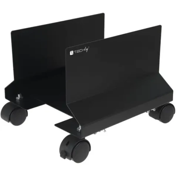 Techly ICA-CS-34 černá / Multimediální vozík / kovový / nosnost 25 kg / na kolečkách (ICA-CS-34)