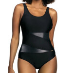 Dámské jednodílné plavky S36 23 Fashion sport - SELF černá S