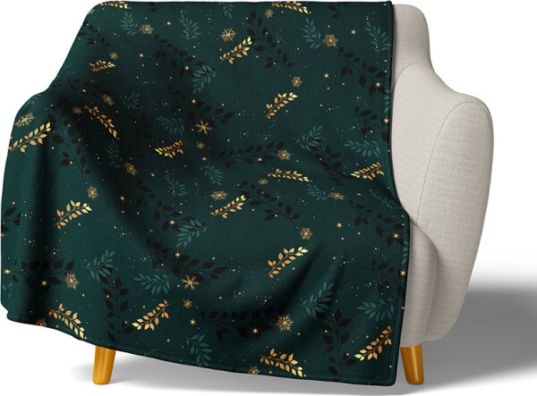 Mikroplyšová deka Zlaté Větvičky 150x200 cm