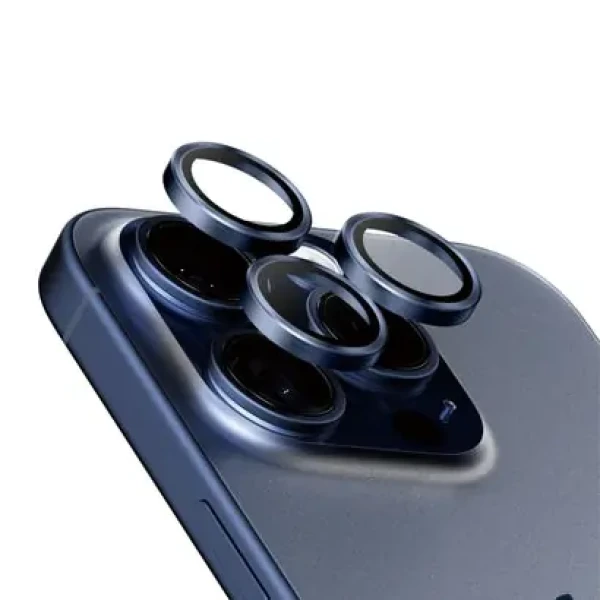 PanzerGlass HoOps Apple iPhone 16 Pro/15 Pro/16 Pro Max/15 Pro Max ochranné kroužky pro čočky fotoaparátu - modrý titan (1199)