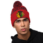 Starter Pánská zimní čepice Chicago Blackhawks NHL Blizzard Pom Beanie