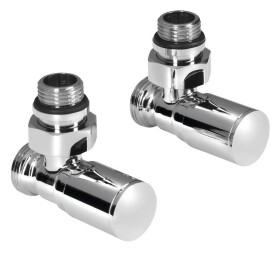 AQUALINE - C-START připojovací sada ventilů ruční rohová, chrom SC237C