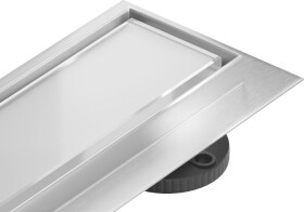 MEXEN - Flat 360 ° MGW podlahový žlab 90 cm otočný bílé sklo 1027090-40