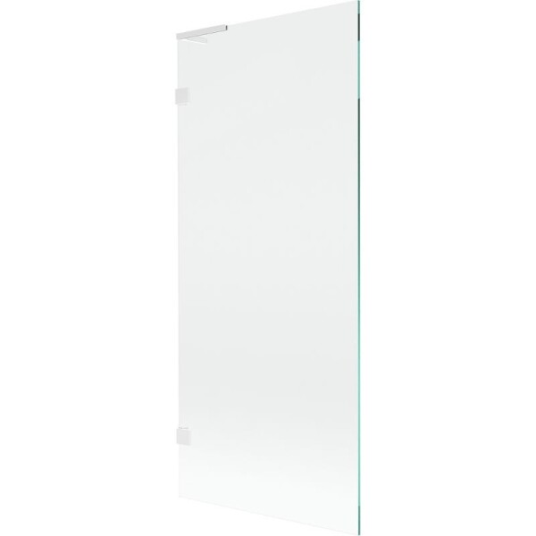 MEXEN/S - Lunar L vanová zástěna FIX 80 x 150, transparent, bílá 897L-080-000-20-00