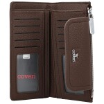 Trendy dámská koženková peněženka Coveri Elaya, coffee