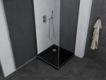 MEXEN/S - Pretoria sprchový kout 100x100, grafit, chrom + sprchová vanička včetně sifonu 852-100-100-01-40-4070