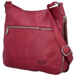Módní dámská koženková crossbody kabelka Coveri Kisha, fuchsiová