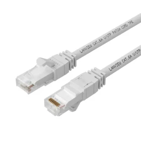 Lanview HIGH-FLEX Cat6a U/UTP bílá / Síťový kabel / RJ-45 / 0,25 m / PoE (LV-UTP6A0025W)