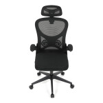 Kancelářská židle, houpací mechanismus, černá, KA-K2021 BK