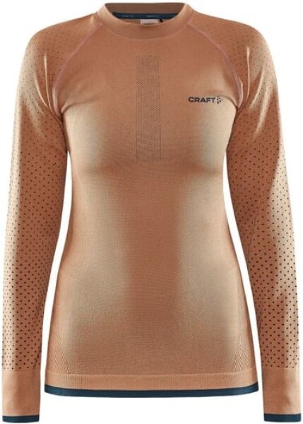 Běžecké tričko CRAFT ADV Warm Intensity LS oranžová Velikost textilu: