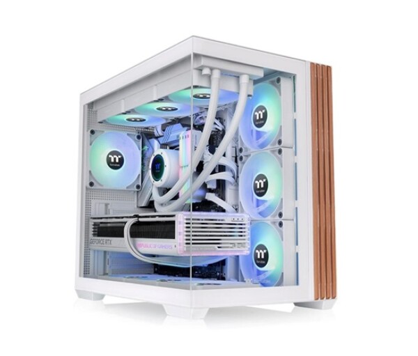 THERMAL TAKE Case View 380 WS ARGB, Průhledná bočnice, bílá EDF_964046