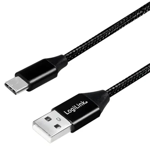 LogiLink USB-A - USB-C kabel černá / Kabel / USB 2.0 / 0,3 m (CU0139)