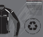 Dámská bunda na motorku Xrc Totter Wtp blk/grey/fluo černá