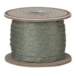 Maileg Dekorativní stuha Green/Gold – 25 m, zelená barva, textil