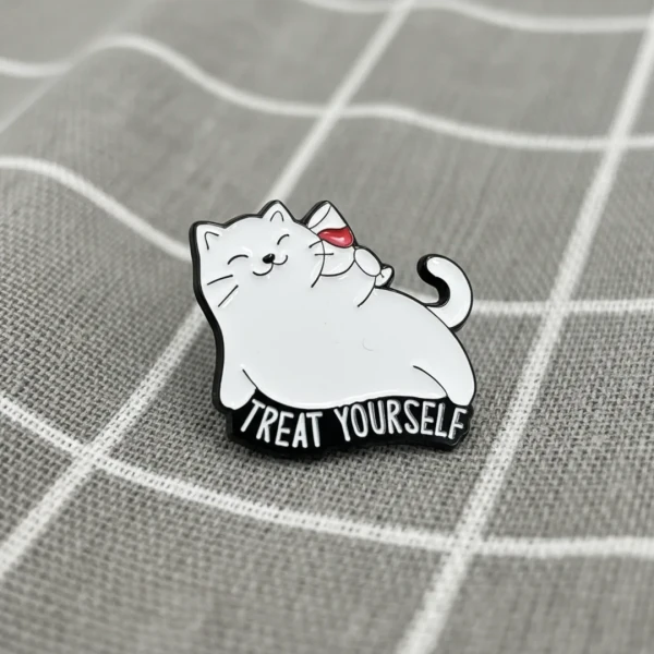 Pinarna.cz Kočička s vínem - Treat yourself / Dopřej si