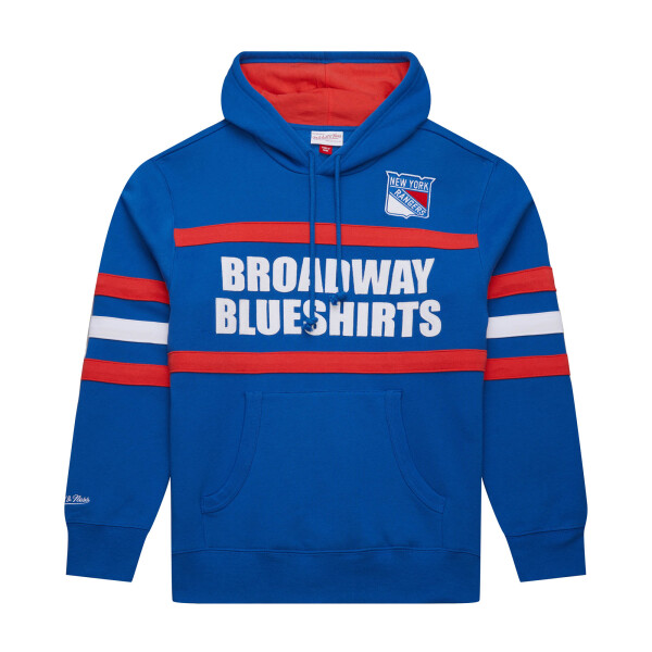 Mitchell Ness Pánská Mikina New York Rangers Head Coach Hoodie Current Logo Velikost: