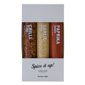 Nicolas Vahé Sada koření Chilli / Garlic / Smoked paprika – 3 × 45 g, béžová barva