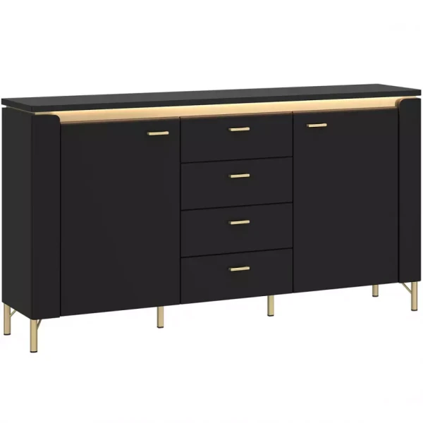 Komoda Norica LAZK02 U114 2D4S černá